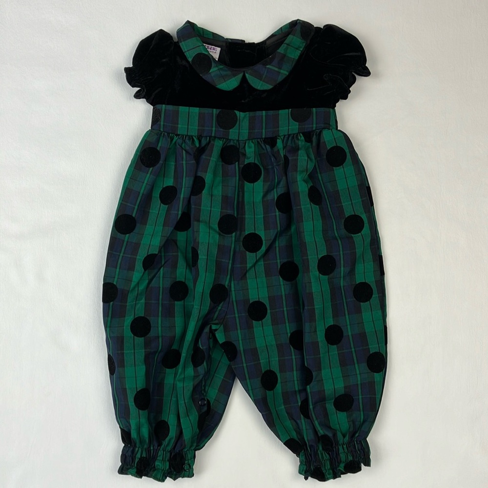 Blueberi Boulevard Taffeta Romper